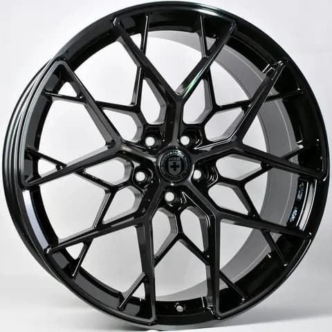 Диск ANZ-0467 BMF Black varnish R20 Чёрный с полированной лицевой частью