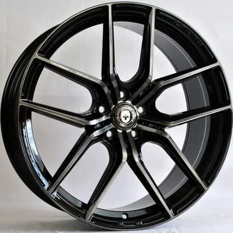 Диск ANZ-0466 BMF Black varnish R20 Чёрный с полированной лицевой частью