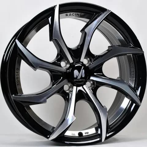 Диск ANZ-8066 BMF inner rim R15 Чёрный с полированной лицевой частью