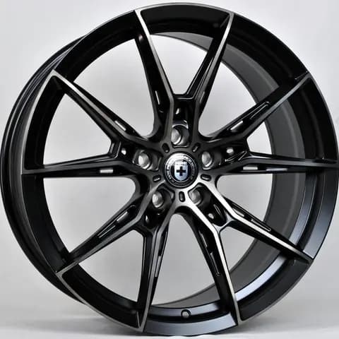 Диск XN-5158 Matte BMF Dark Varnish R19 Чёрный с полированной лицевой частью