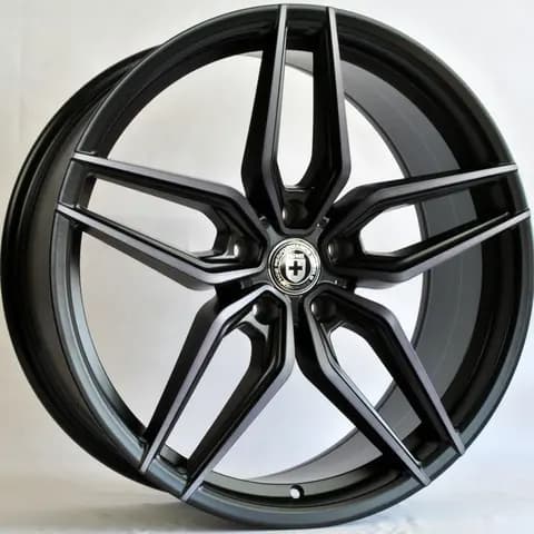 Диск TS-5521 Matte BMF Black varnish R20 Чёрный с полированной лицевой частью