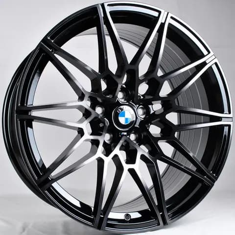 Диск ANZ-0065 BMF Black Varnish R19 Чёрный с полированной лицевой частью