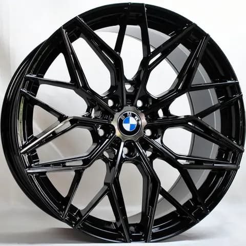 Диск ZB-1998 BMF Black Varnish R19 Чёрный с полированной лицевой частью