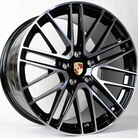 Диск TS-0375 BMF PORSCHE PANAMERA R21 Чёрный с полированной лицевой частью