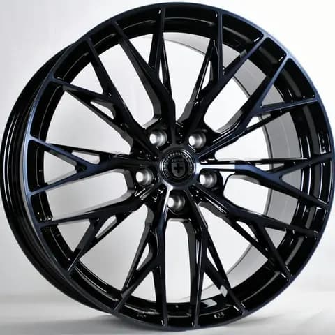 Диск TS-0387 BMF Black varnish R19 Чёрный с полированной лицевой частью